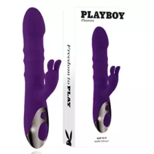 Playboy Pleasure 10-Function Rechargeable Waterproof Hop To It Rabbit Vibrator - 9.3 Inch at Spencer's