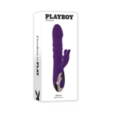 Playboy Pleasure 10-Function Rechargeable Waterproof Hop To It Rabbit Vibrator - 9.3 Inch at Spencer's
