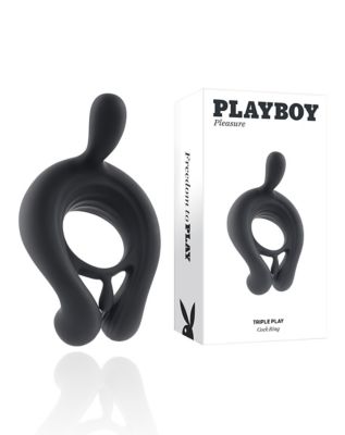 Playboy Pleasure 9-Function Triple Play Vibrating Cock Ring