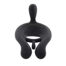 Playboy Pleasure 9-Function Triple Play Vibrating Cock Ring at Spencer's