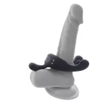 Playboy Pleasure 9-Function Triple Play Vibrating Cock Ring at Spencer's