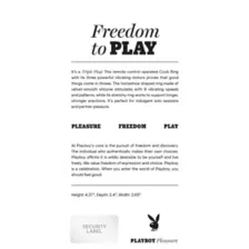 Playboy Pleasure 9-Function Triple Play Vibrating Cock Ring at Spencer's