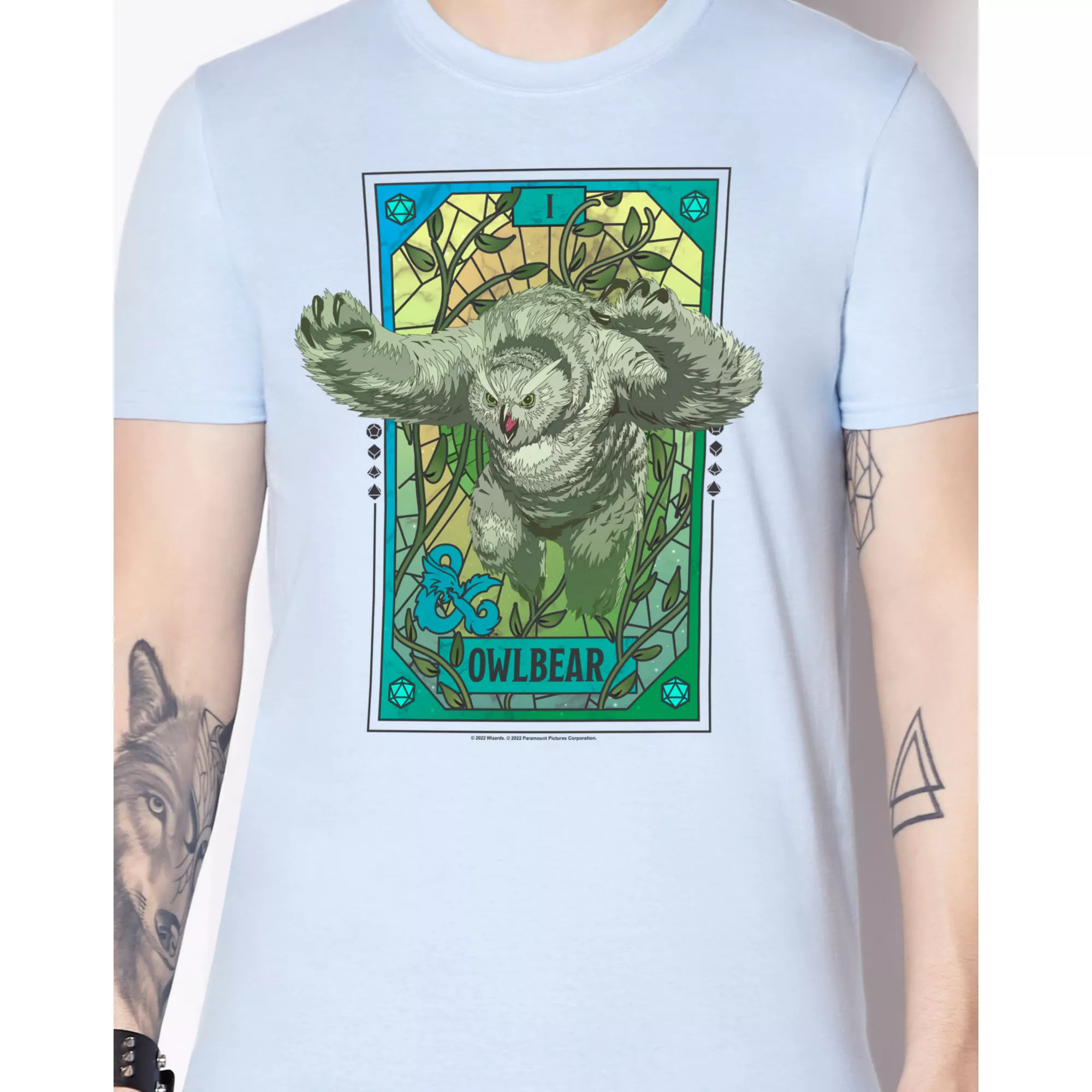 Owlbear Mosaic Tarot T Shirt- Dungeons & Dragons at Spencer's