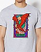 Red Dragon Mosaic Tarot Card T Shirt- Dungeons & Dragons