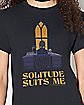 Solitude Suits Me T Shirt- Wednesday