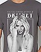Britney Spears Monochrome Portrait T Shirt