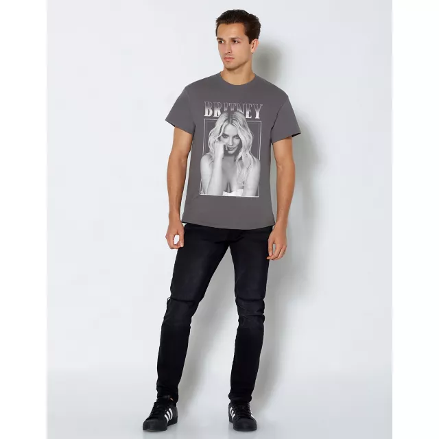 Britney Spears Monochrome Portrait T Shirt at Spencer's