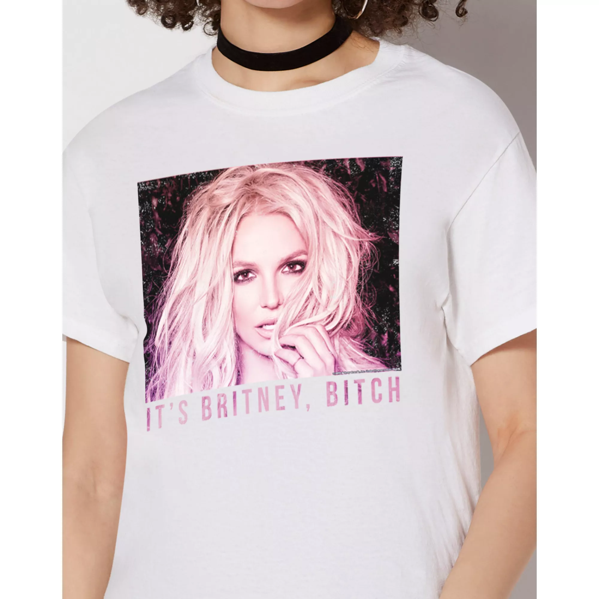 Pink Britney Bitch T Shirt at Spencer's