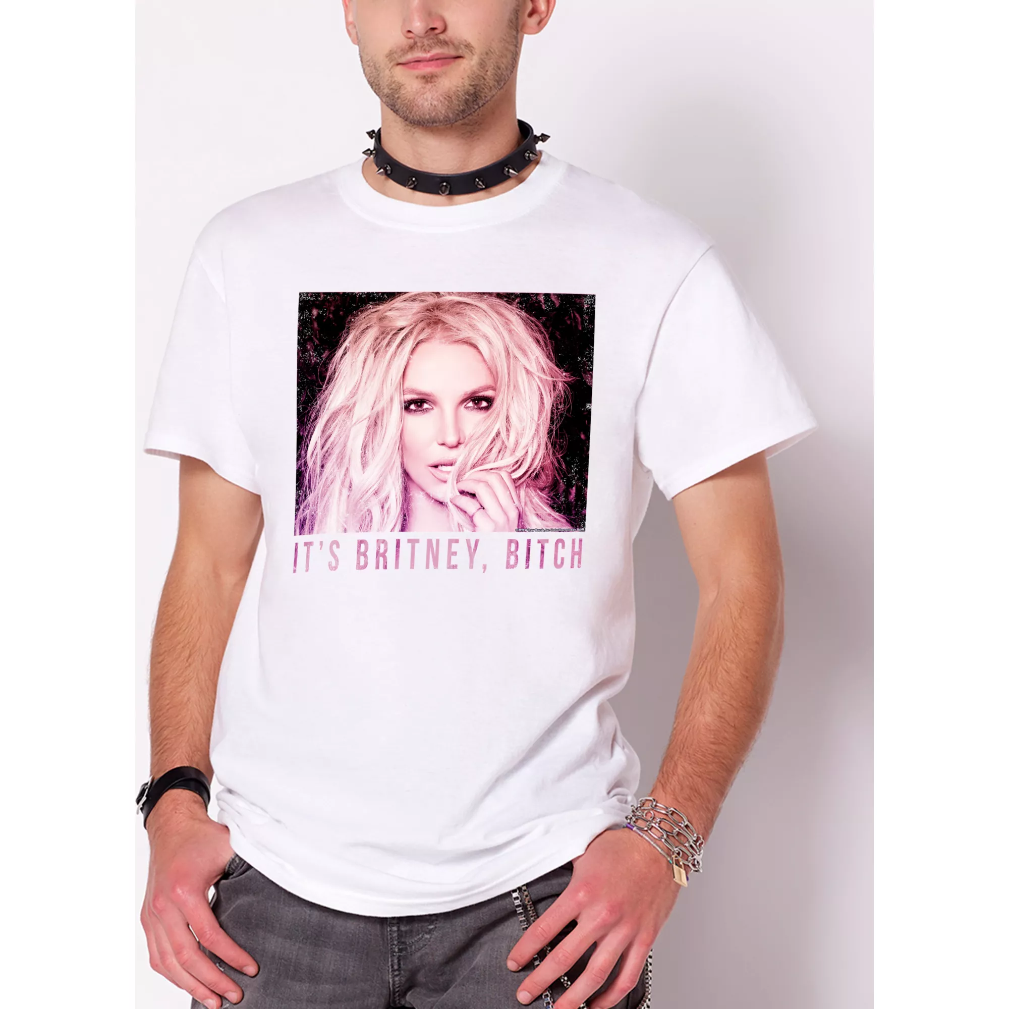 Pink Britney Bitch T Shirt at Spencer's