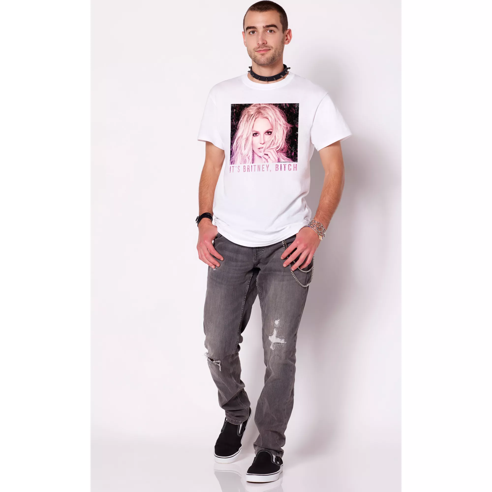 Pink Britney Bitch T Shirt at Spencer's