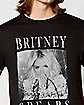 Black Britney Spears T Shirt
