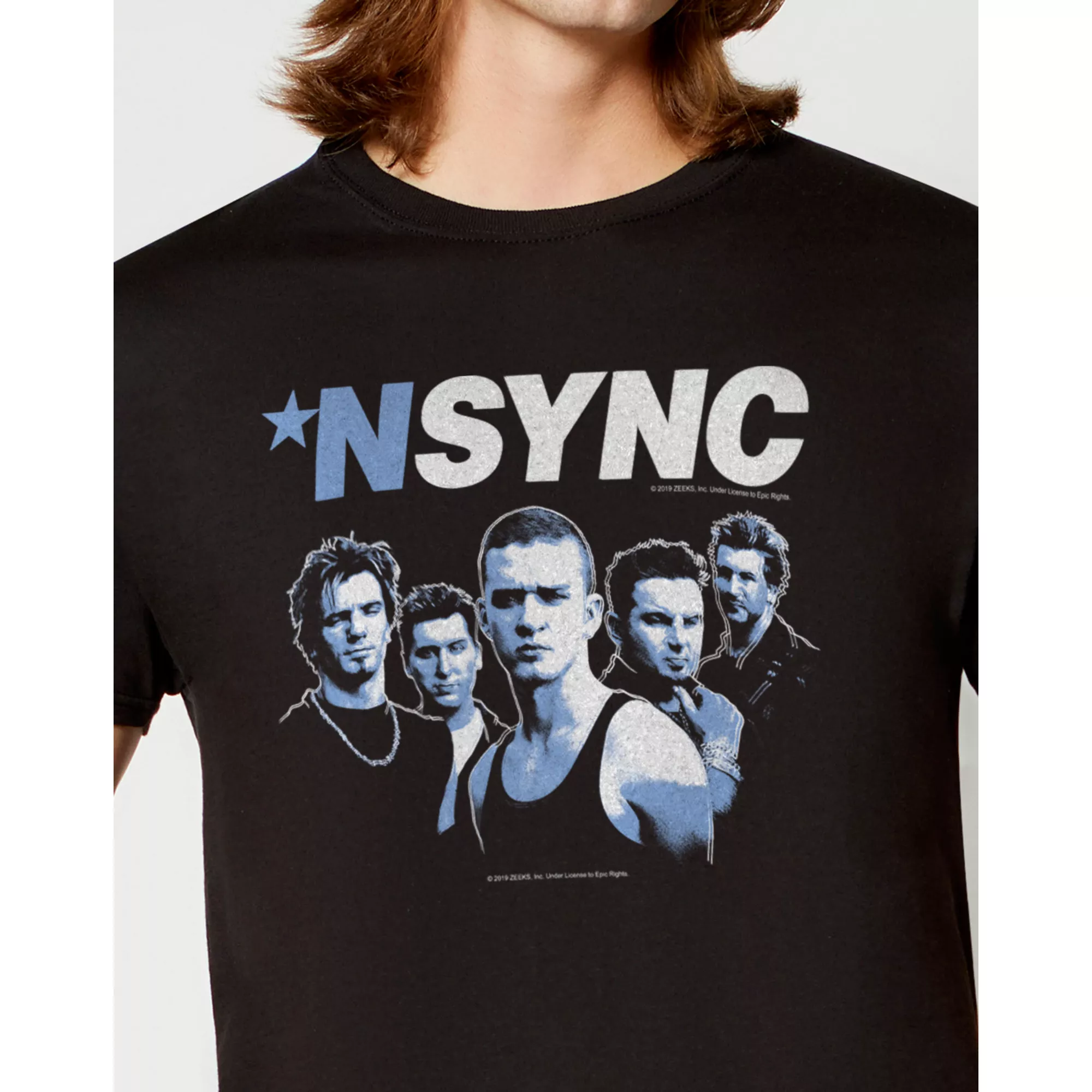 Black NSYNC Group T Shirt at Spencer's