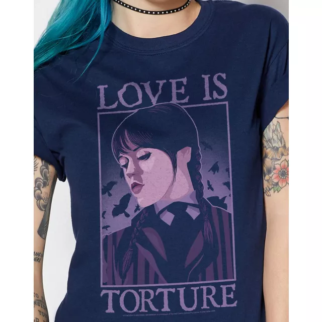 Love is Torture T Shirt - Wednesday at Spencer's
