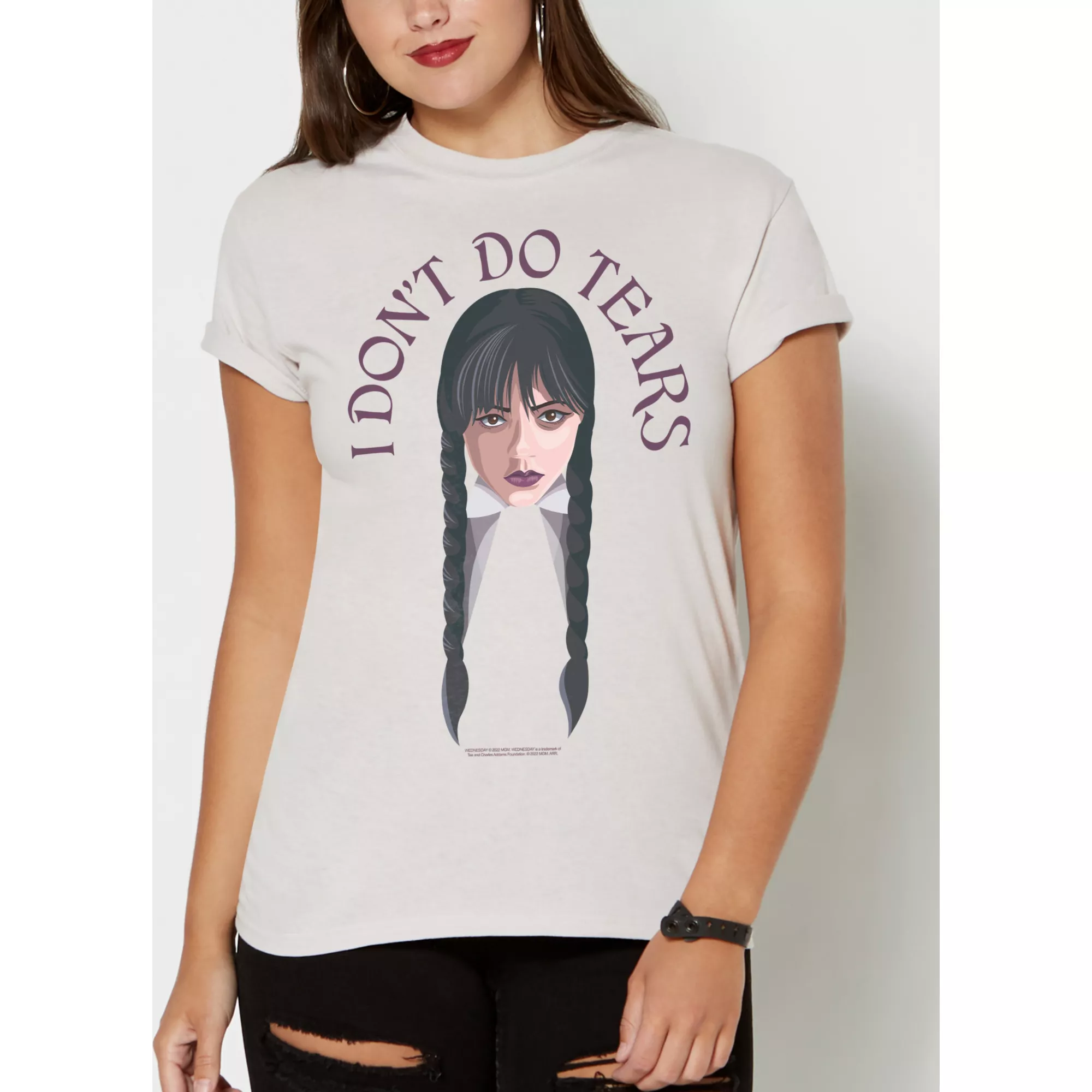 I Don't Do Tears T Shirt - Wednesday at Spencer's