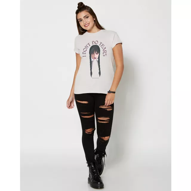 I Don't Do Tears T Shirt - Wednesday at Spencer's