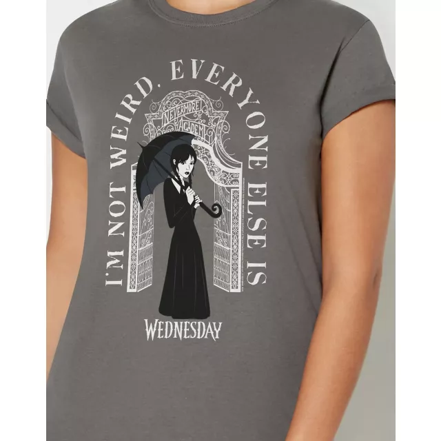 I’m Not Weird Everyone Else Is T Shirt - Wednesday at Spencer's