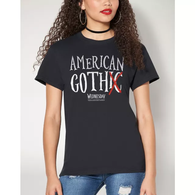 American Goth T Shirt - Wednesday at Spencer's