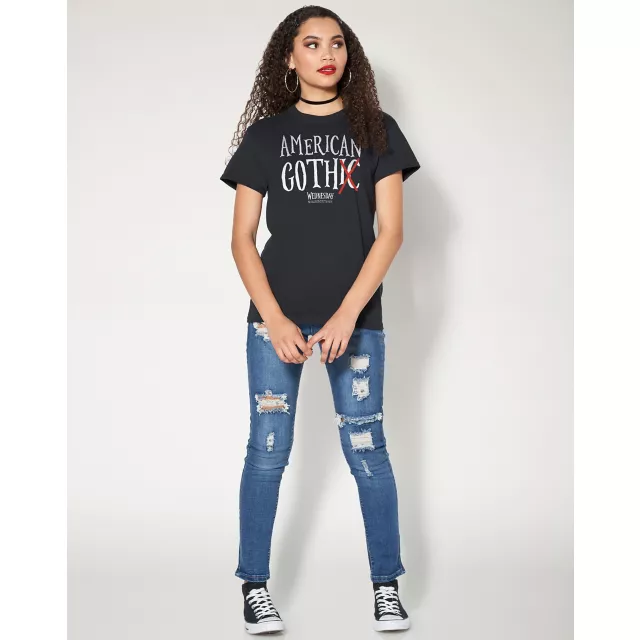 American Goth T Shirt - Wednesday at Spencer's