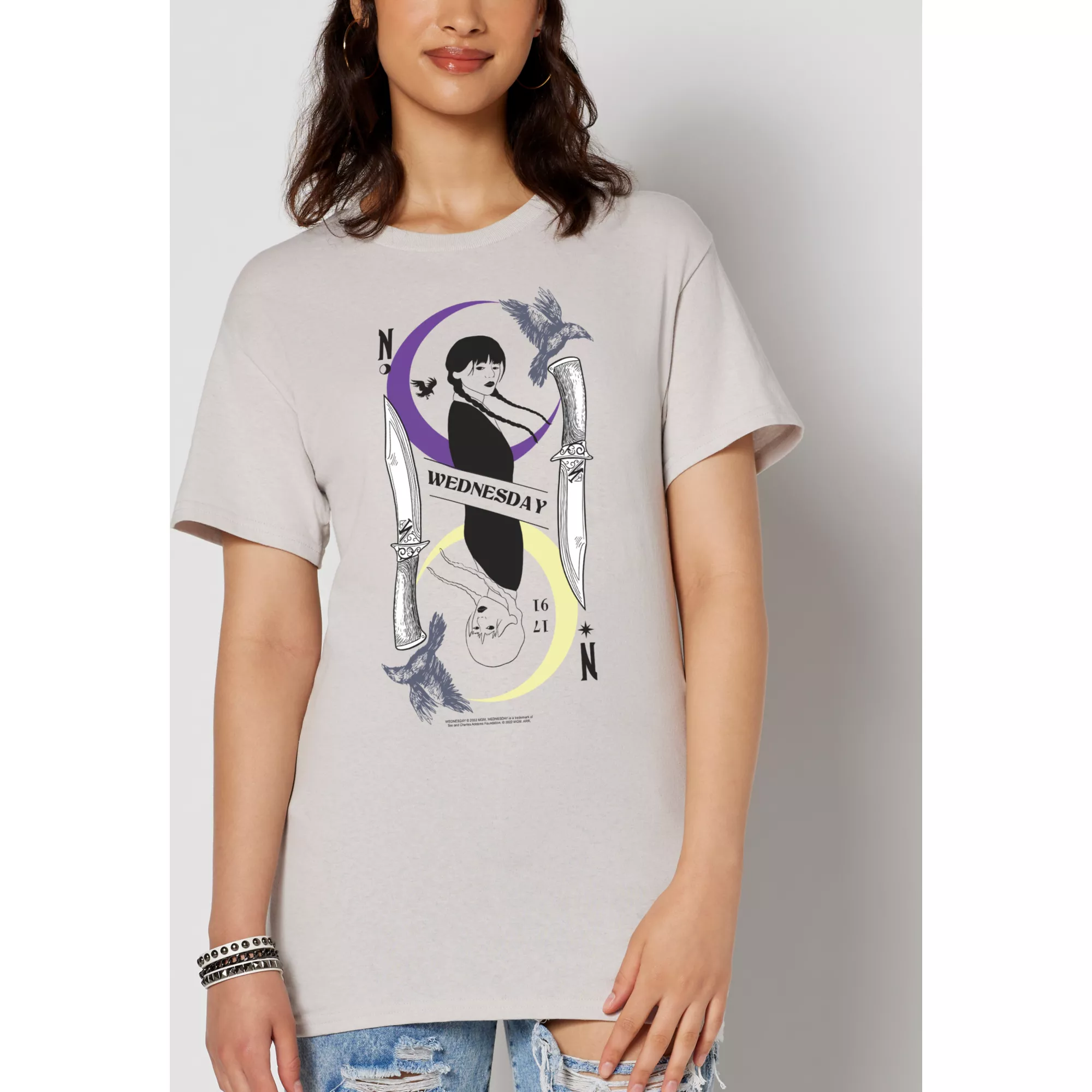 Witchy Wednesday Addams T Shirt at Spencer's