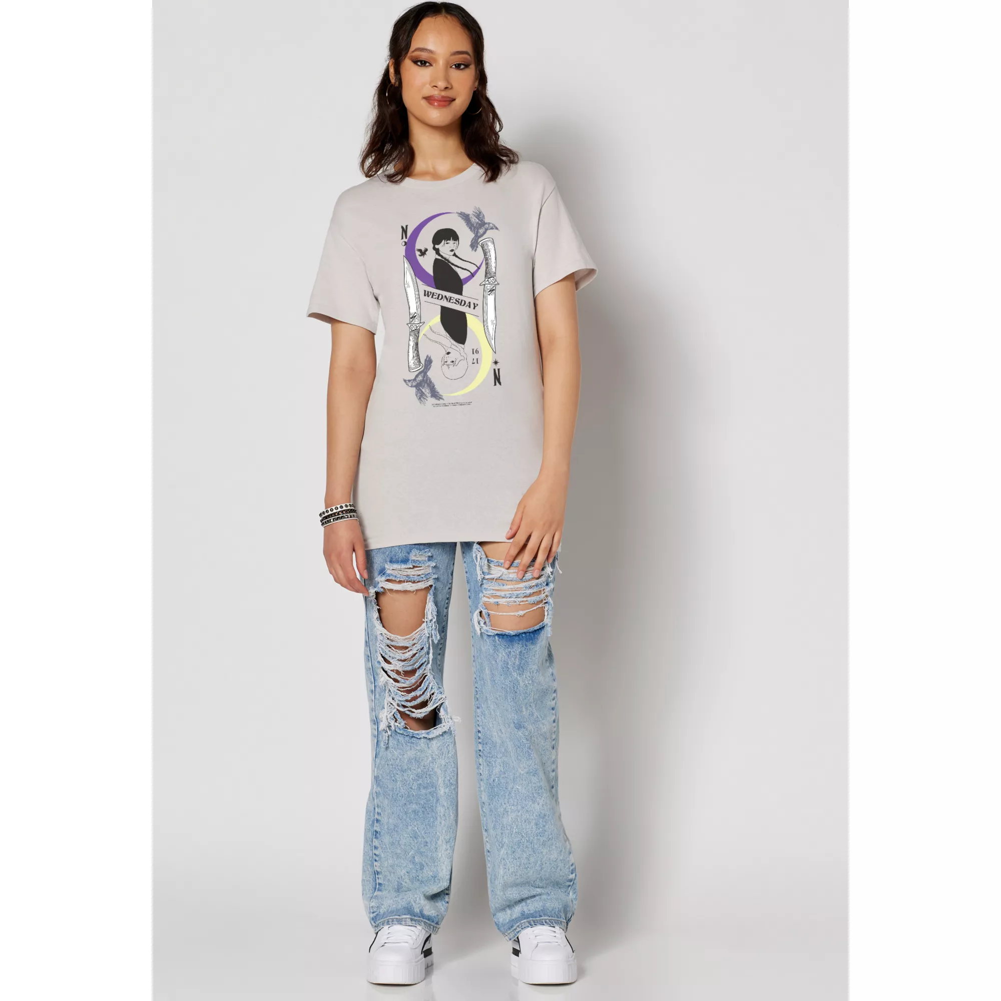 Witchy Wednesday Addams T Shirt at Spencer's