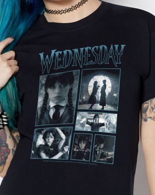 Wednesday Iconic Scenes T Shirt