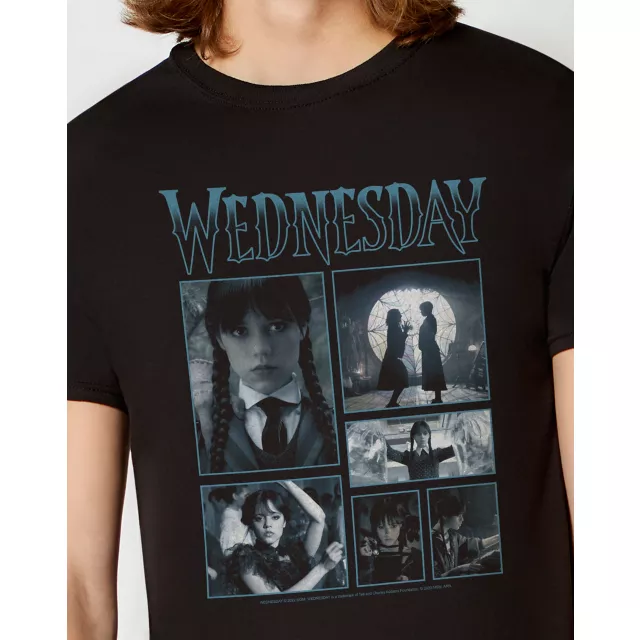 Wednesday Iconic Scenes T Shirt at Spencer's