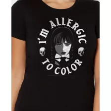 Allergic to Color T Shirt - Wednesday at Spencer's