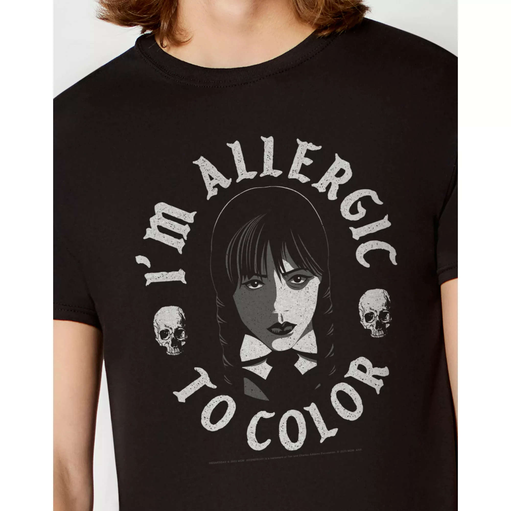 Allergic to Color T Shirt - Wednesday at Spencer's