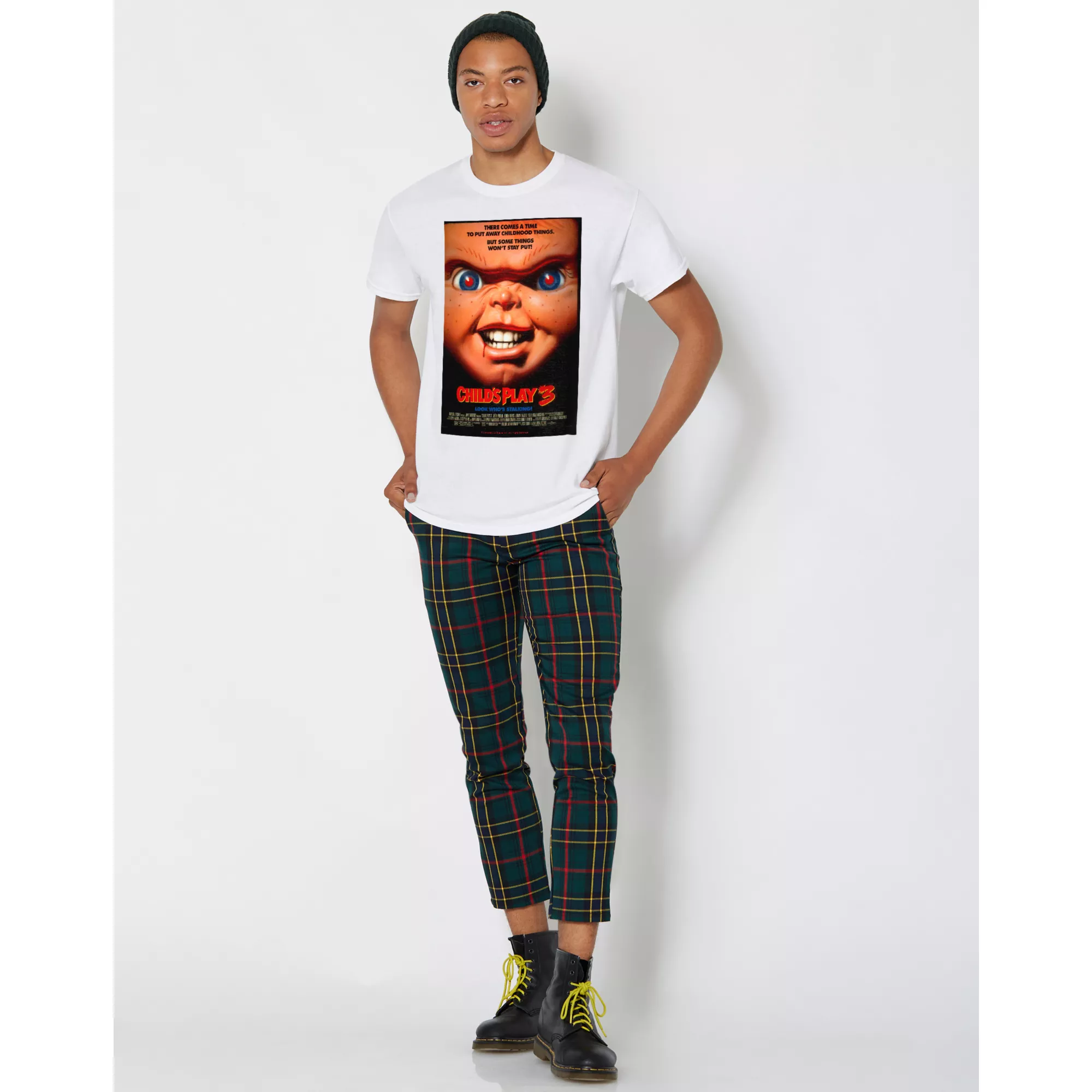 White Child's Play 3 Chucky T Shirt at Spencer's