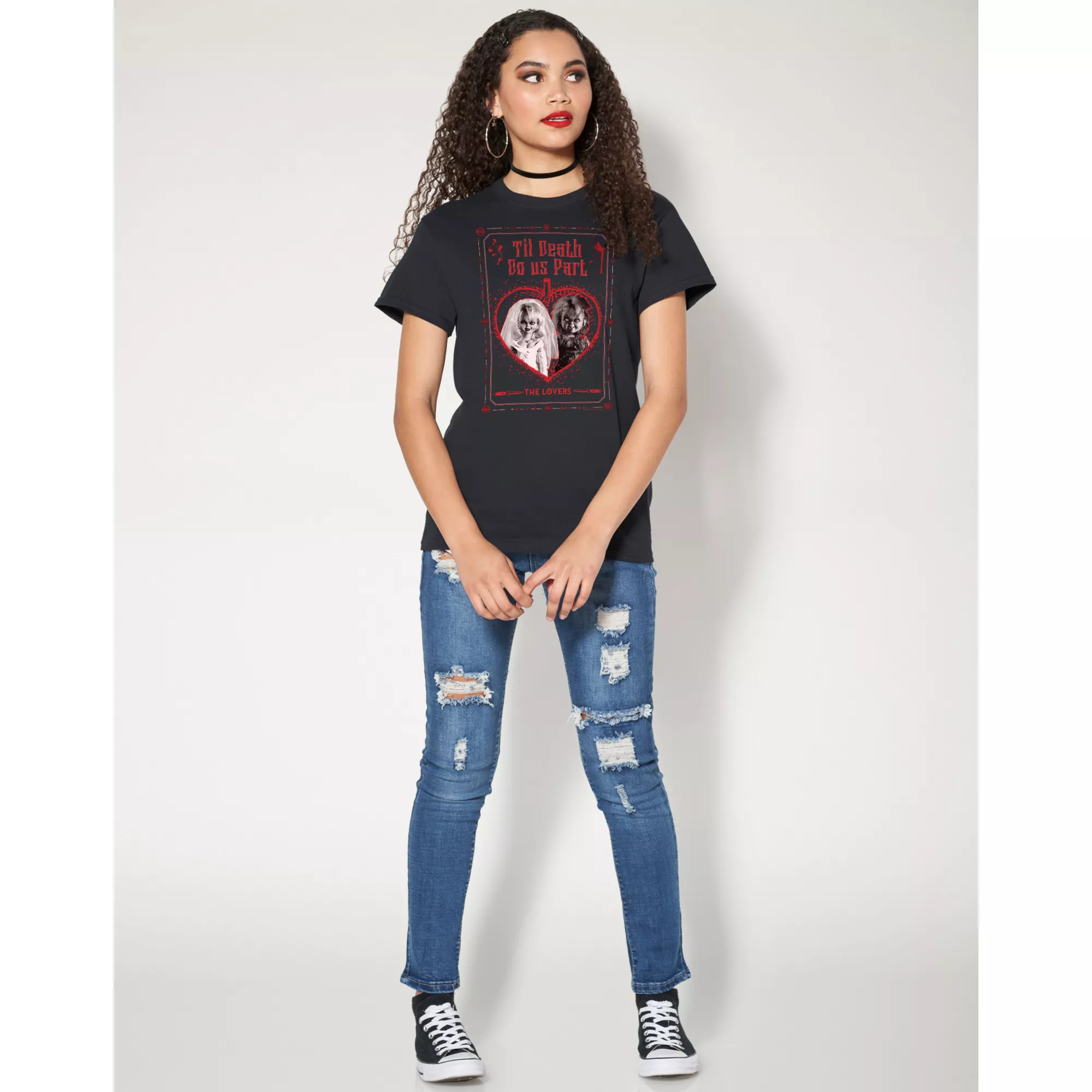 Til Death Do Us Part Chucky and Tiffany T Shirt at Spencer's