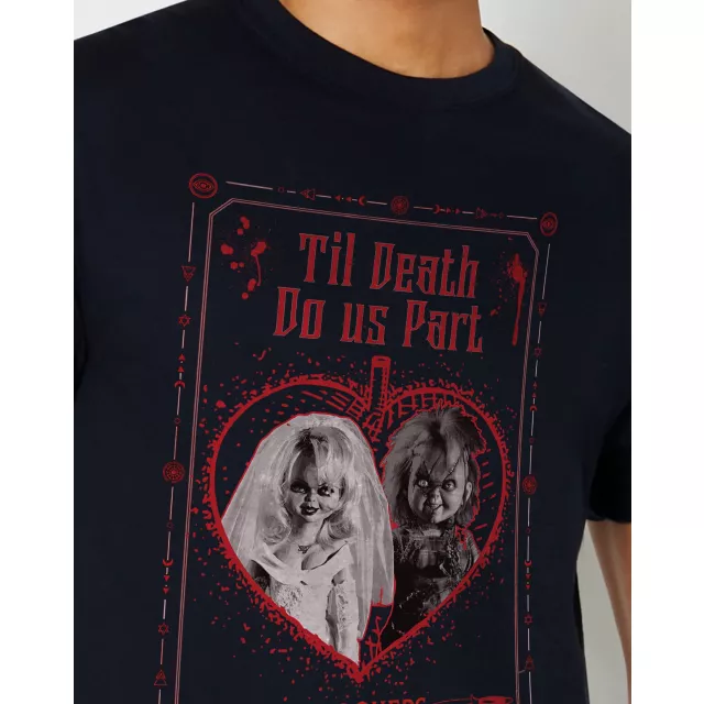 Til Death Do Us Part Chucky and Tiffany T Shirt at Spencer's