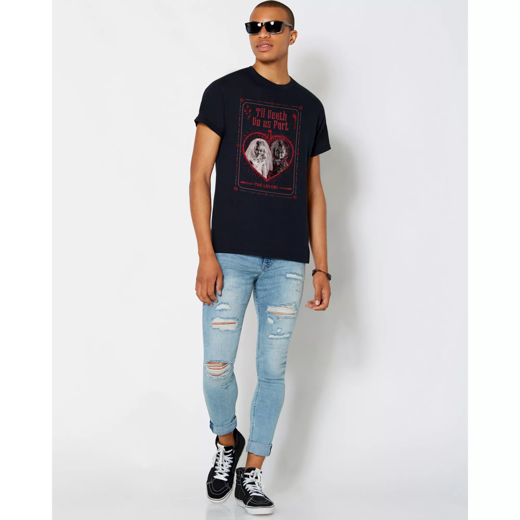 Til Death Do Us Part Chucky and Tiffany T Shirt at Spencer's