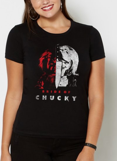 Split Bride of Chucky T Shirt by Spirit Halloween