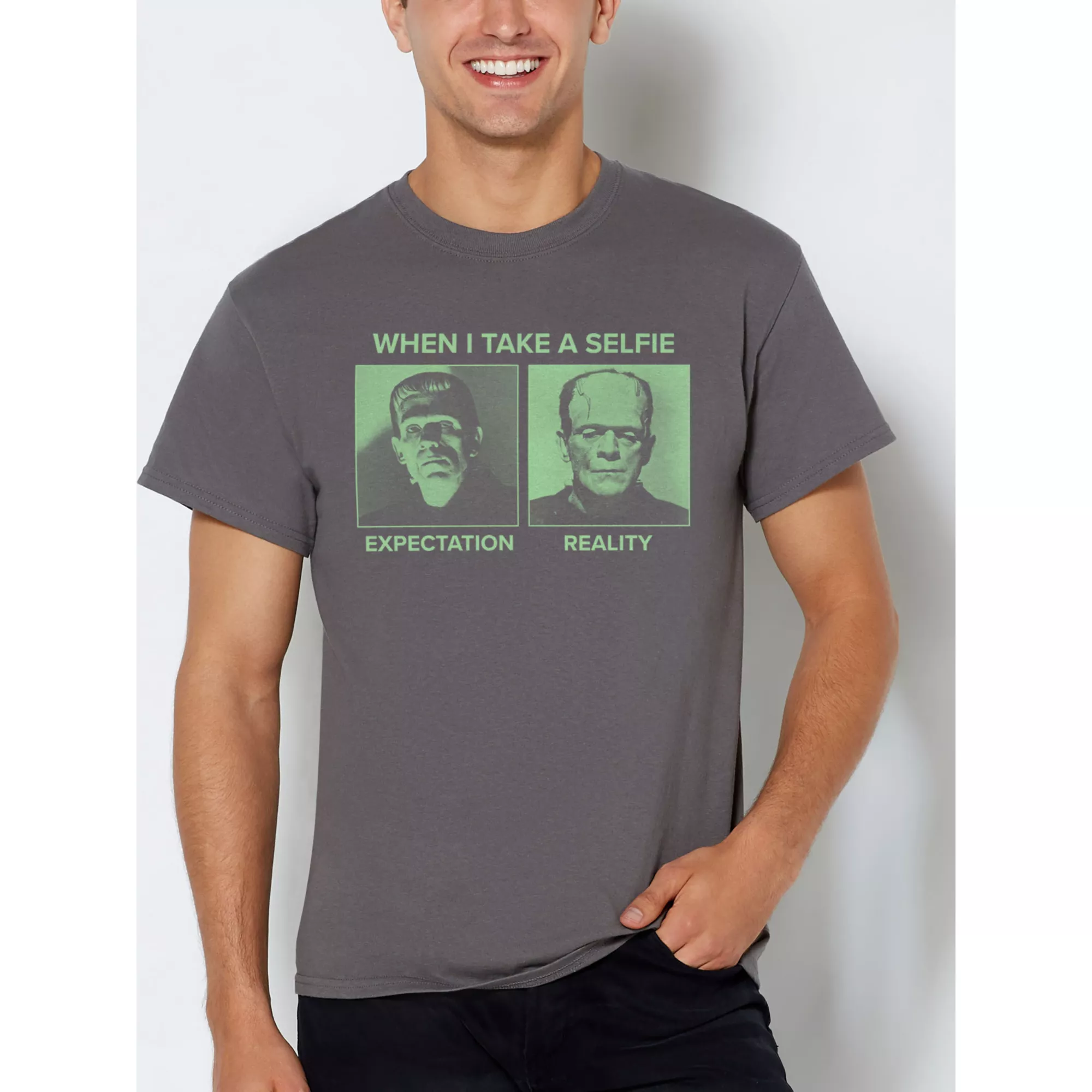 Frankenstein Selfie T Shirt at Spencer's