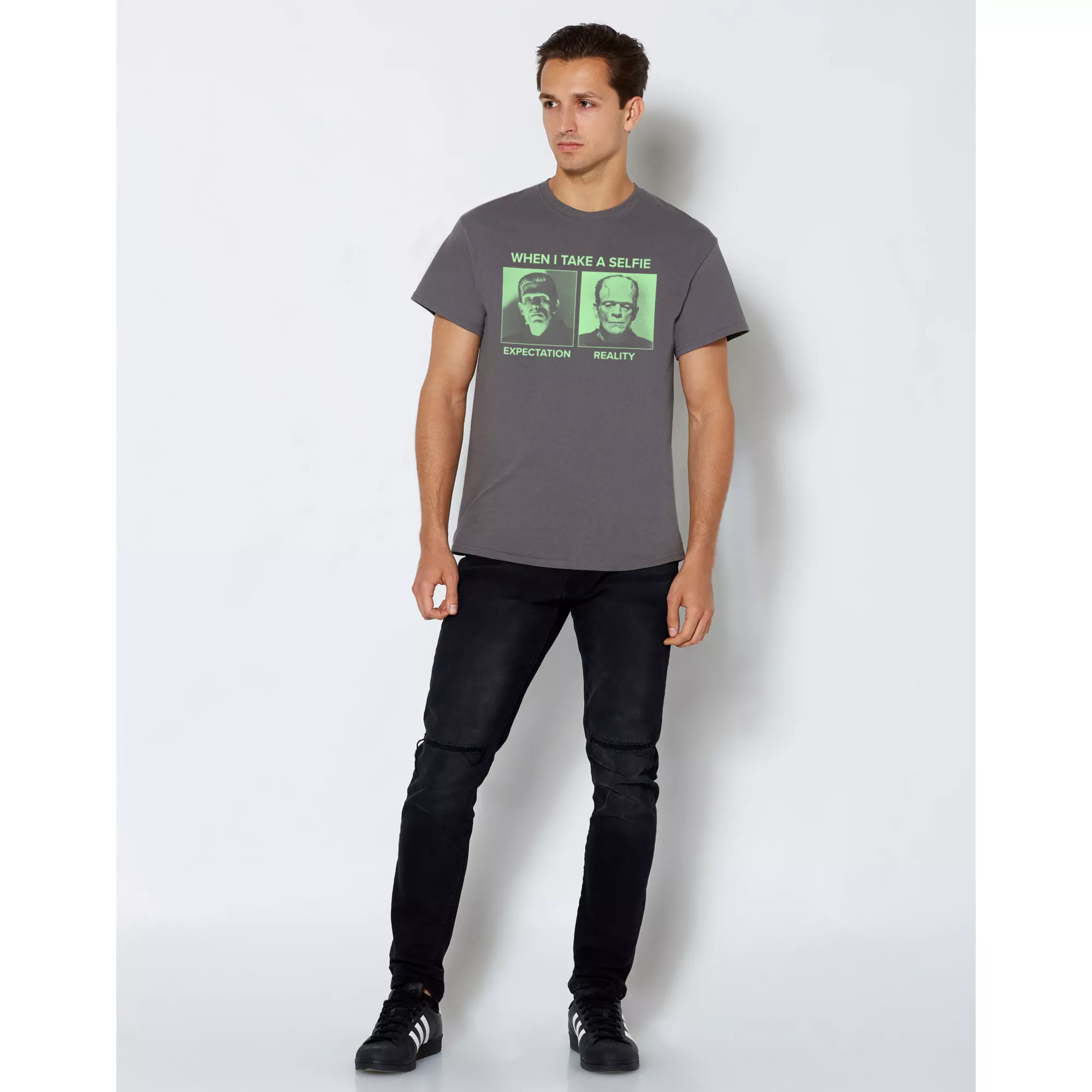 Frankenstein Selfie T Shirt at Spencer's