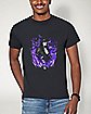 Purple Flame Undertaker T Shirt - WWE