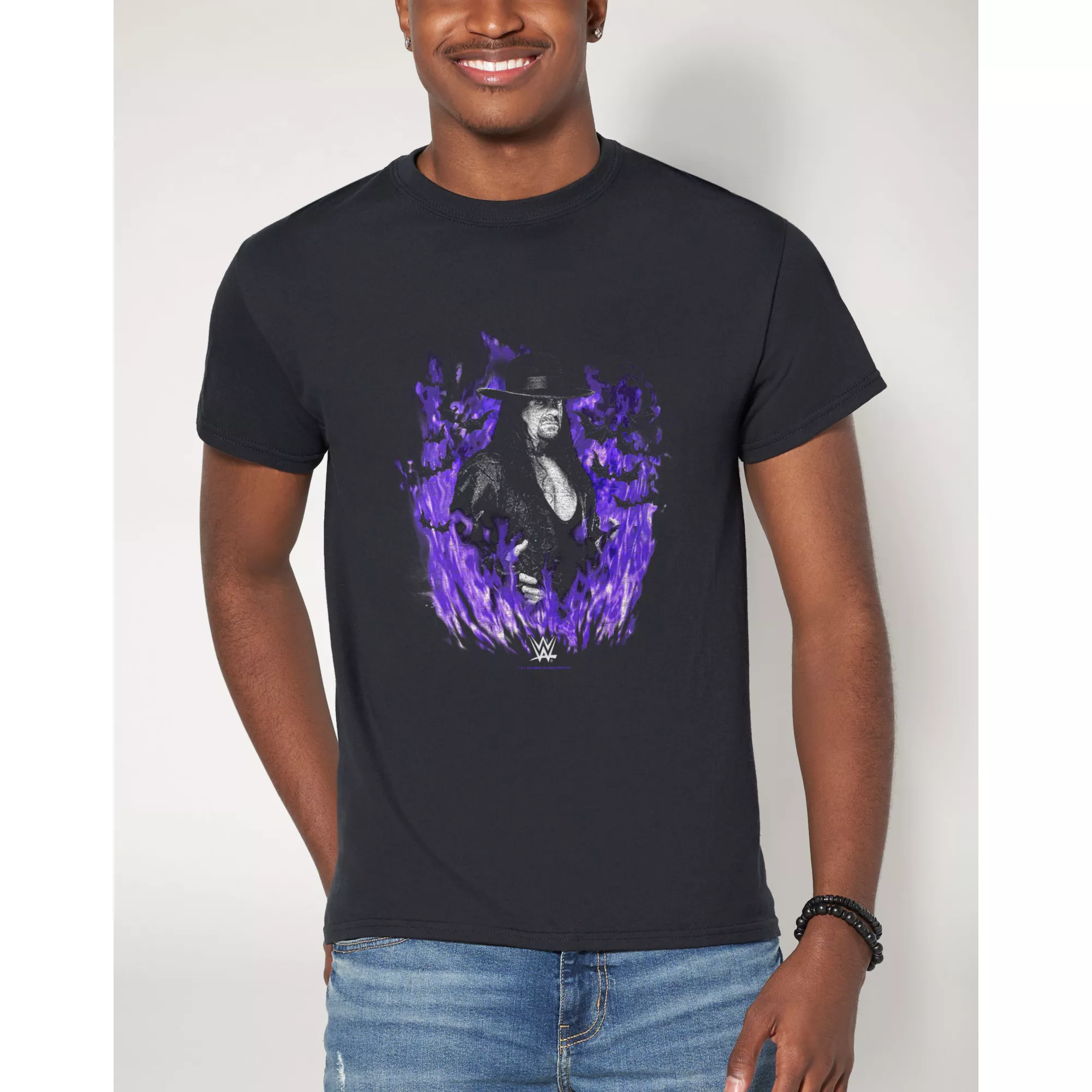 Purple Flame Undertaker T Shirt - WWE at Spencer's