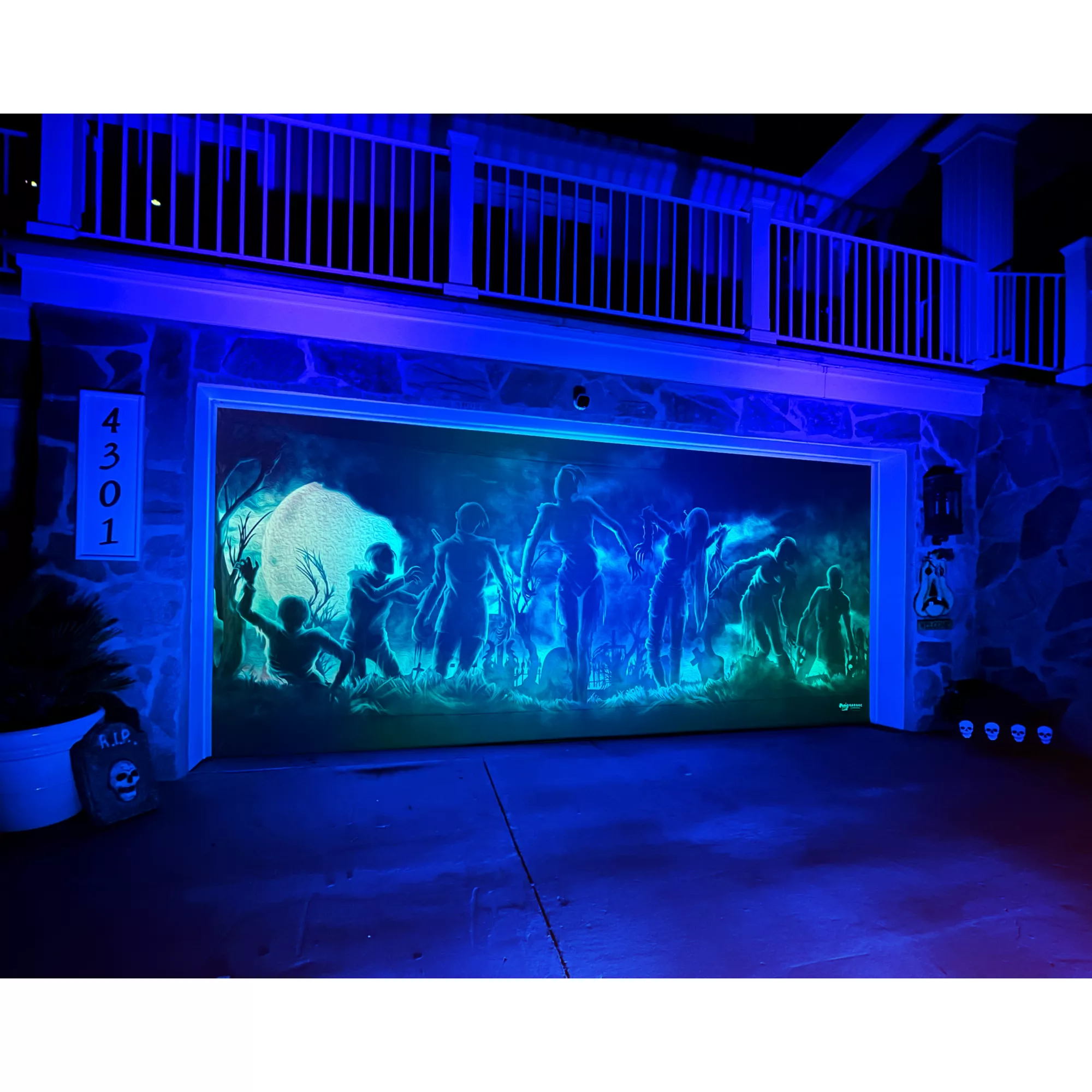 Undead Nightmare Garage Double Door Cover at Spirit Halloween