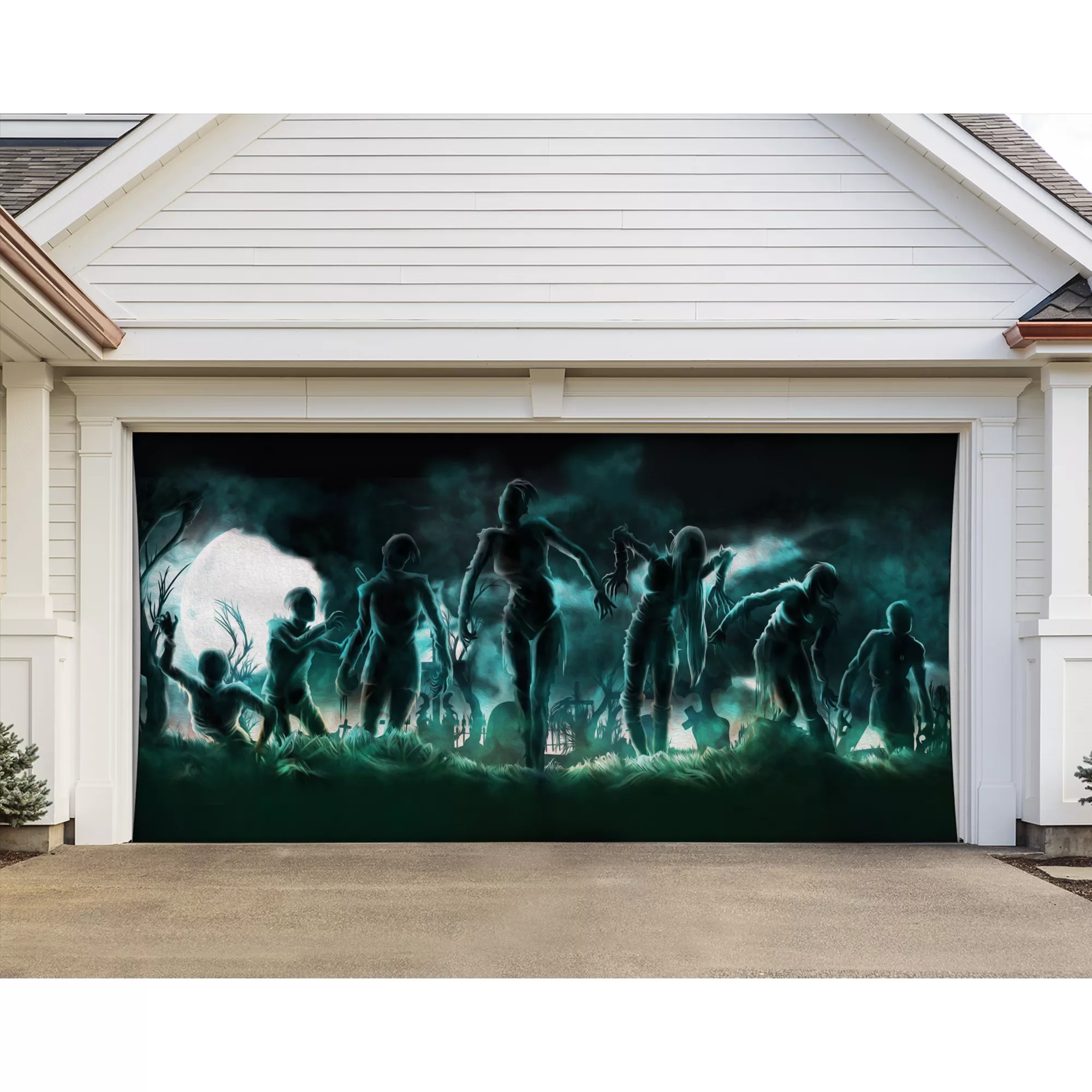 Undead Nightmare Garage Double Door Cover at Spirit Halloween