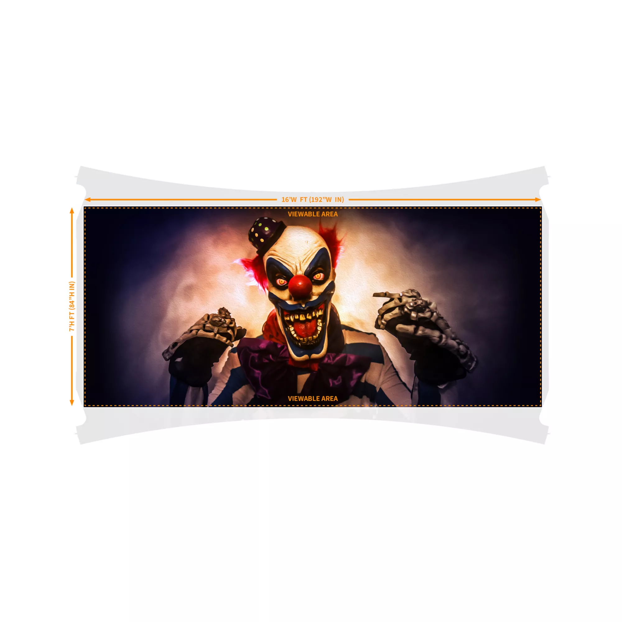 Creepy Carney Garage Double Door Cover at Spirit Halloween