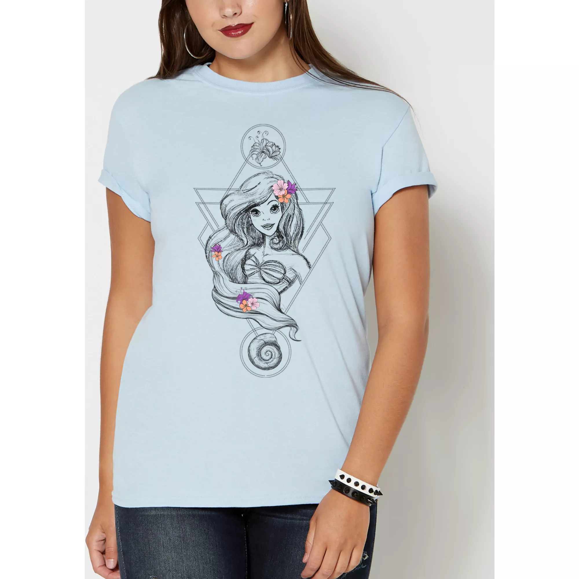 Boho Ariel T Shirt - The Little Mermaid at Spencer's
