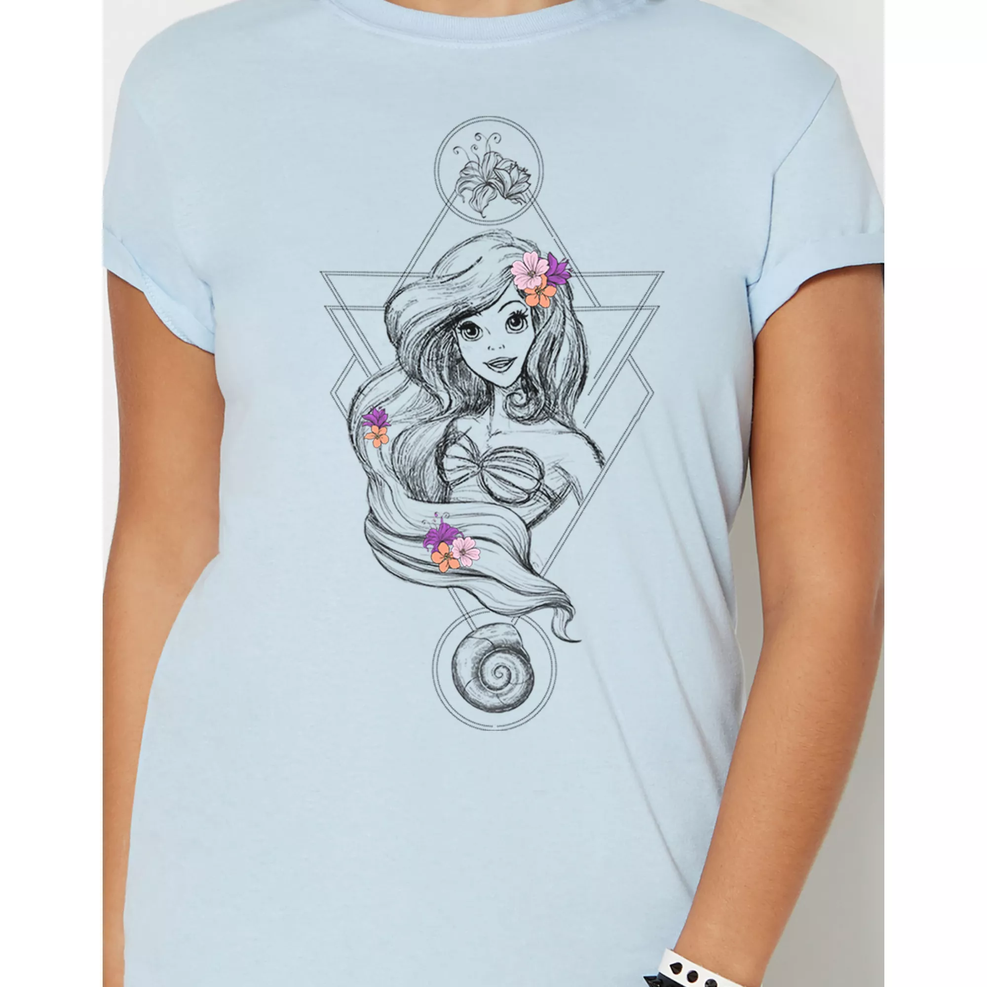 Boho Ariel T Shirt - The Little Mermaid at Spencer's