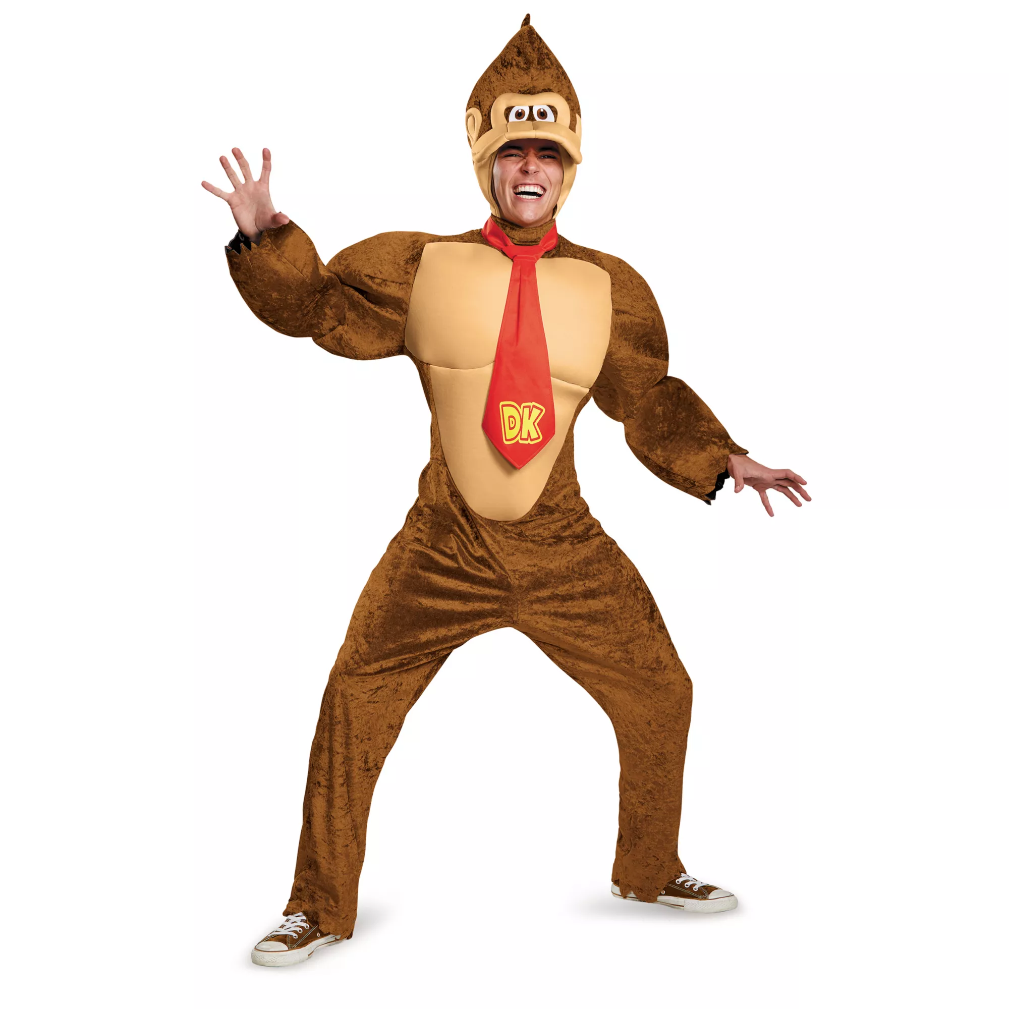 Adult Donkey Kong Muscle Plus Size Costume - Super Mario Bros.