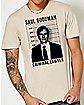 Saul Goodman Criminal Lawyer T Shirt - Better Call Saul