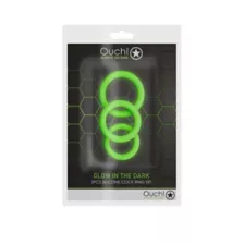 Glow in the Dark Cock Rings - 3 Pack at Spencer's