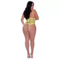 Plus Size Cupless Bustier and Open Crotch Panties Set at Spencer's