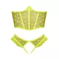 Plus Size Cupless Bustier and Open Crotch Panties Set at Spencer's