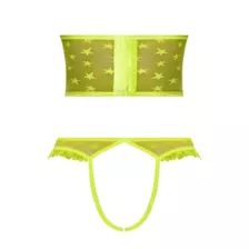Plus Size Cupless Bustier and Open Crotch Panties Set at Spencer's