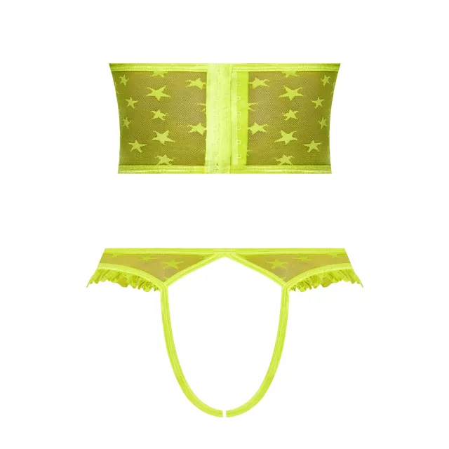 Plus Size Cupless Bustier and Open Crotch Panties Set at Spencer's