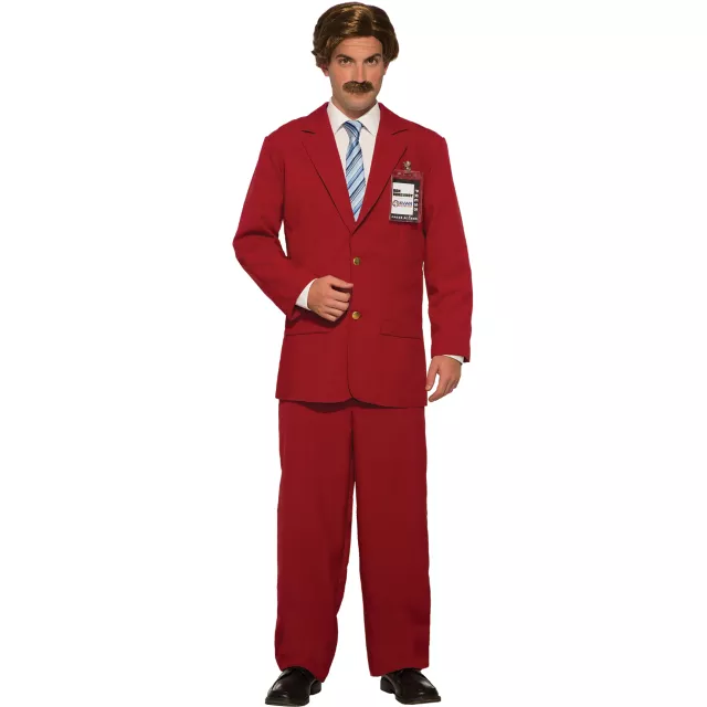 Adult Ron Burgundy Suit Costume - Anchorman at Spirit Halloween
